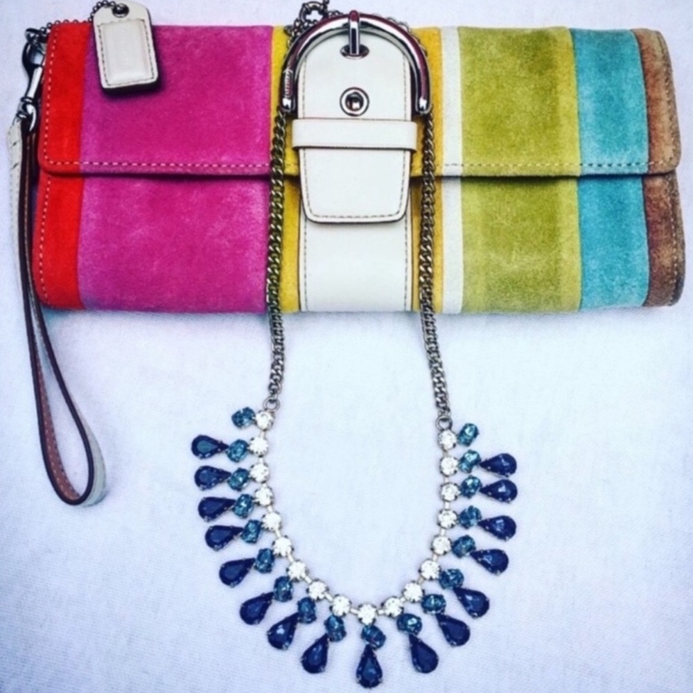 J. Crew Teardrop Crystal Necklace